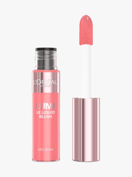 L'Oréal Paris True Match Lumi Le Liquid Blush in branded component on a light gray background