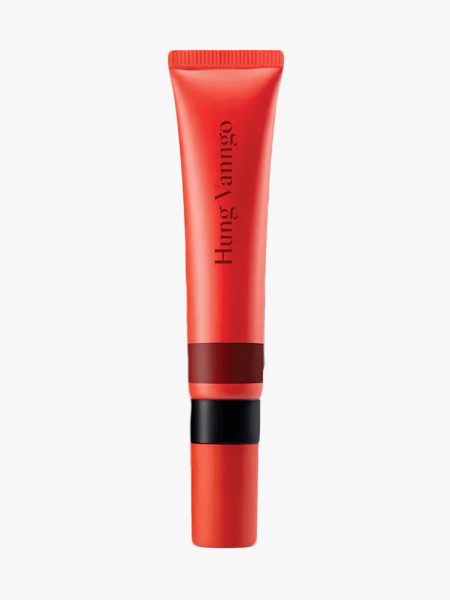 Hung Vanngo Beauty Glossy Lip Hue in From The Heart in branded tube component on a light gray background
