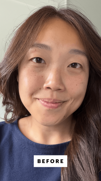 Lee before applying the LOral Paris True Match Nude Hyaluronic Tinted Serum
